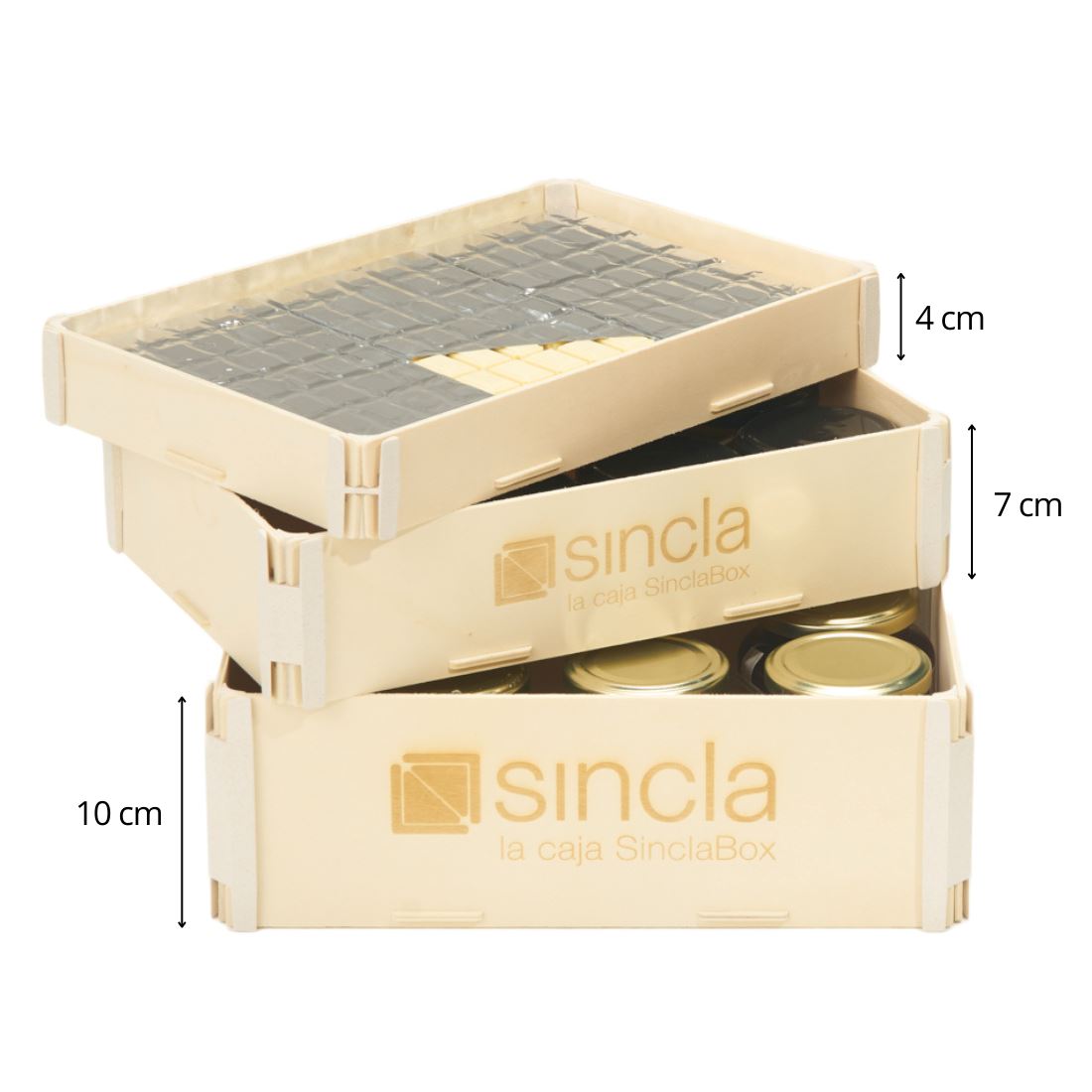 Cajas sin tapa Sincla-box