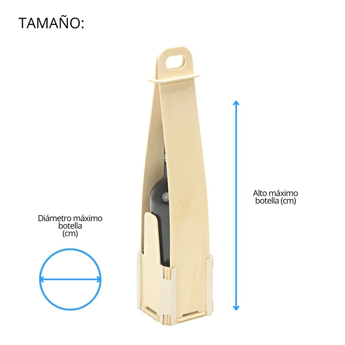 Cajas para una botella vertical Sincla-box