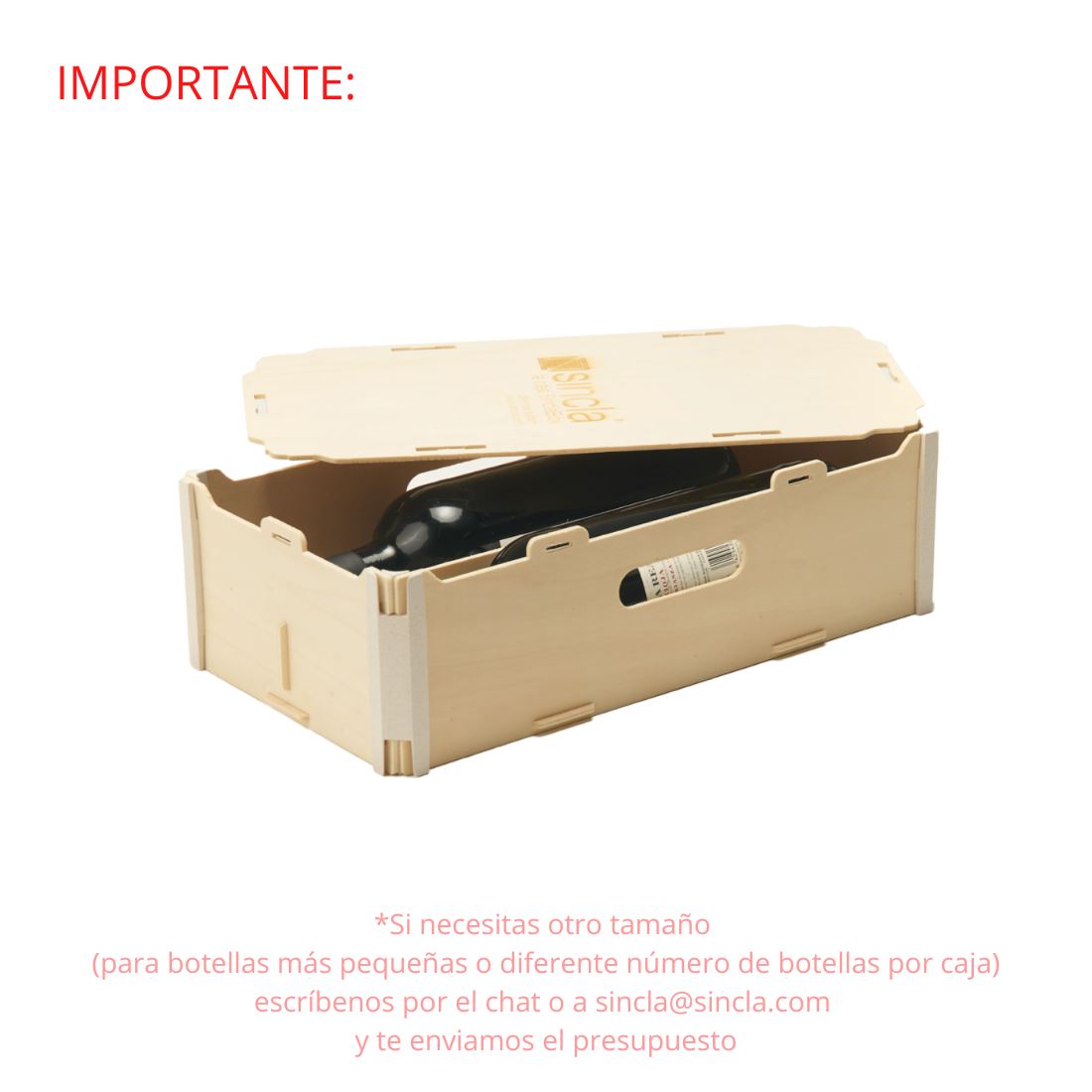 Estuches de madera para botellas Sincla-box