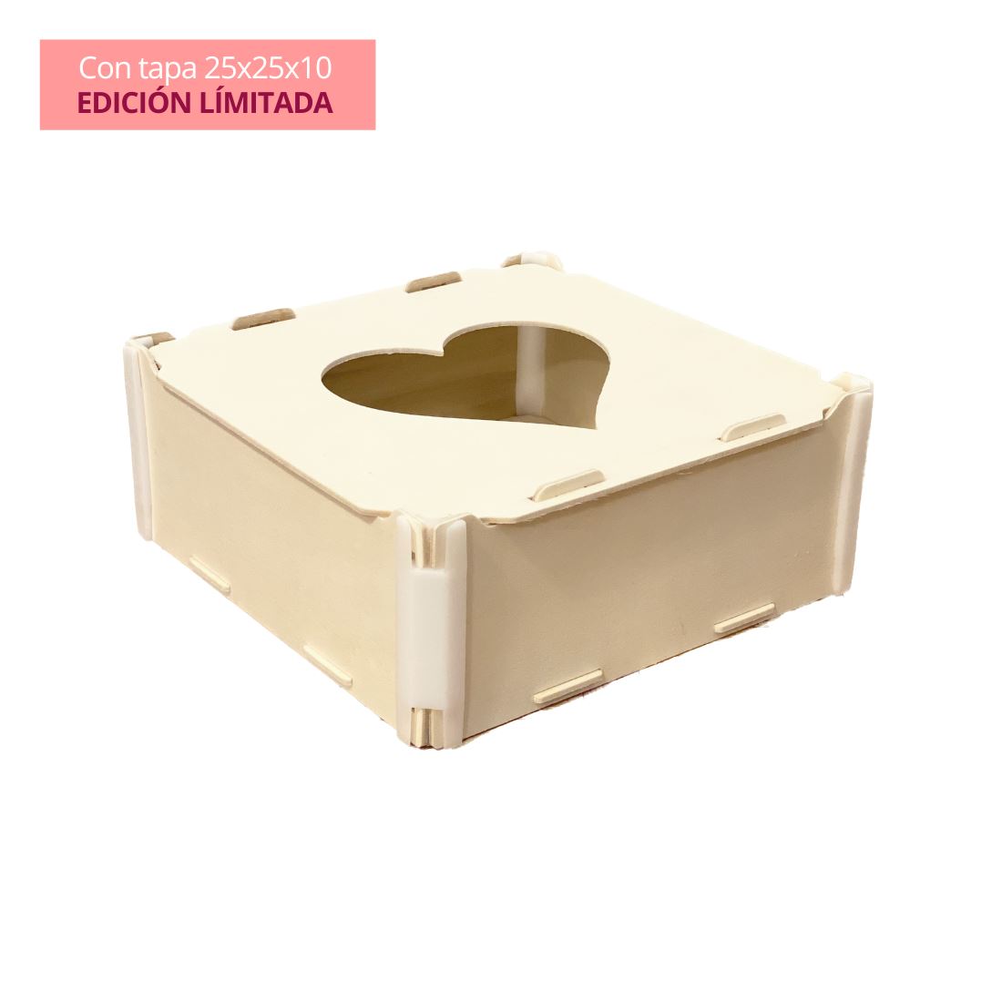 Unidades sueltas caja SAN VALENTÍN: Con tapa 25x25x10cm Sincla-box