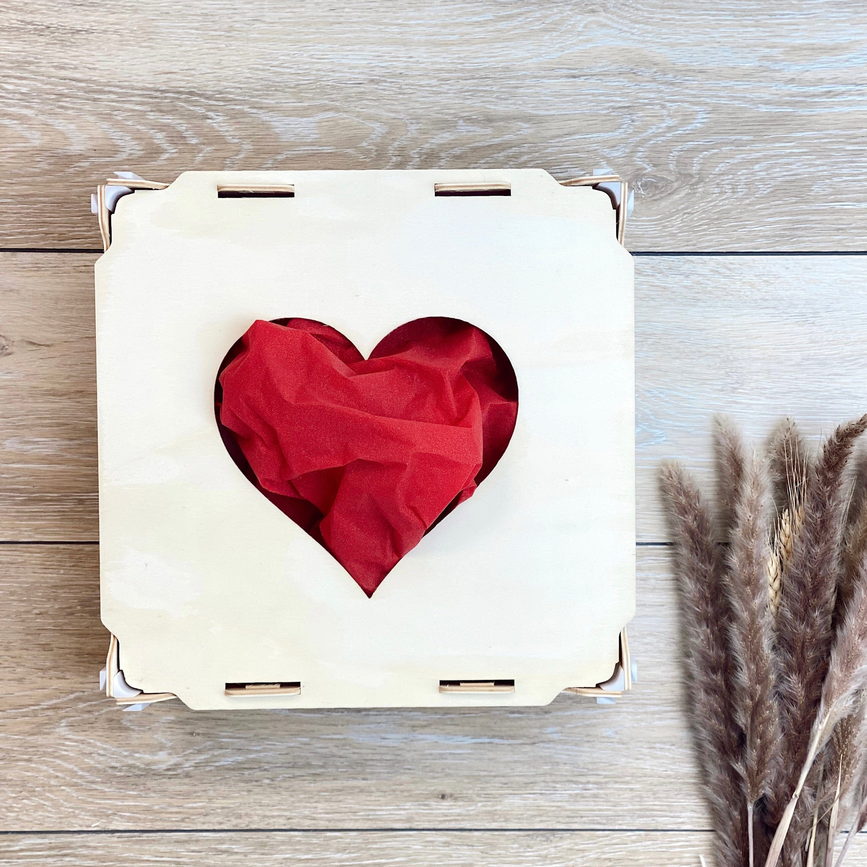 Unidades sueltas caja SAN VALENTÍN: Con tapa 25x25x10cm Sincla-box