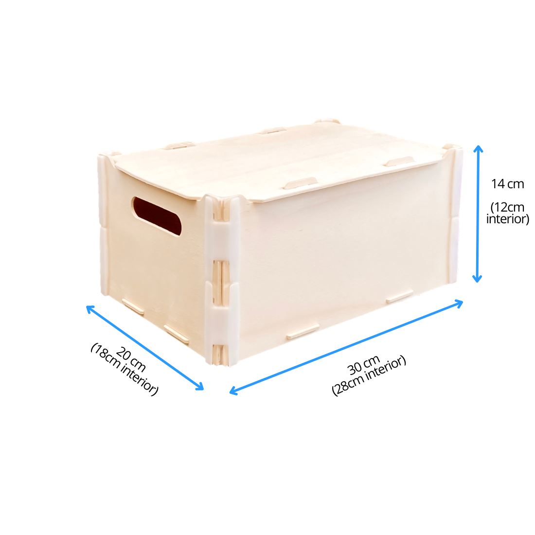Unidades sueltas sin personalizar: Con tapa 30x20x14cm Sincla-box