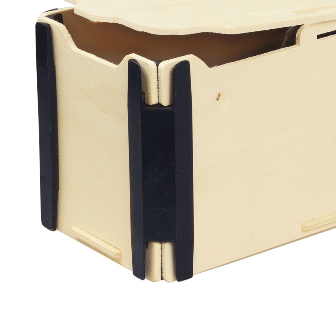 Cajas para botellas horizontales Sincla-box Plástico Negro