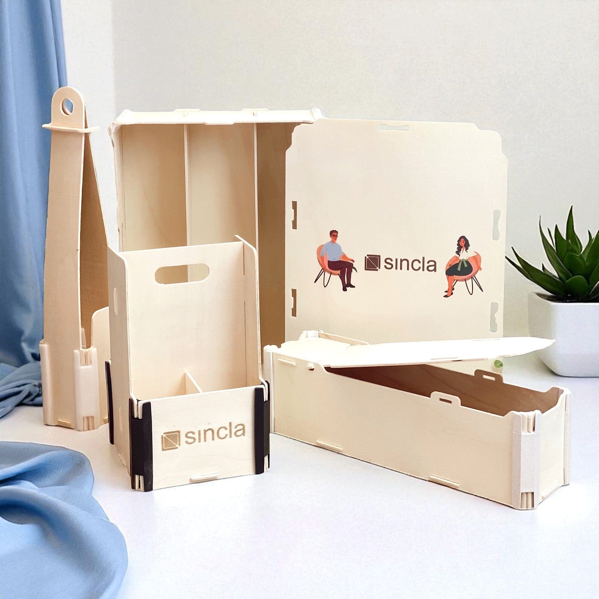 Muestras Cajas Madera Sincla-box 